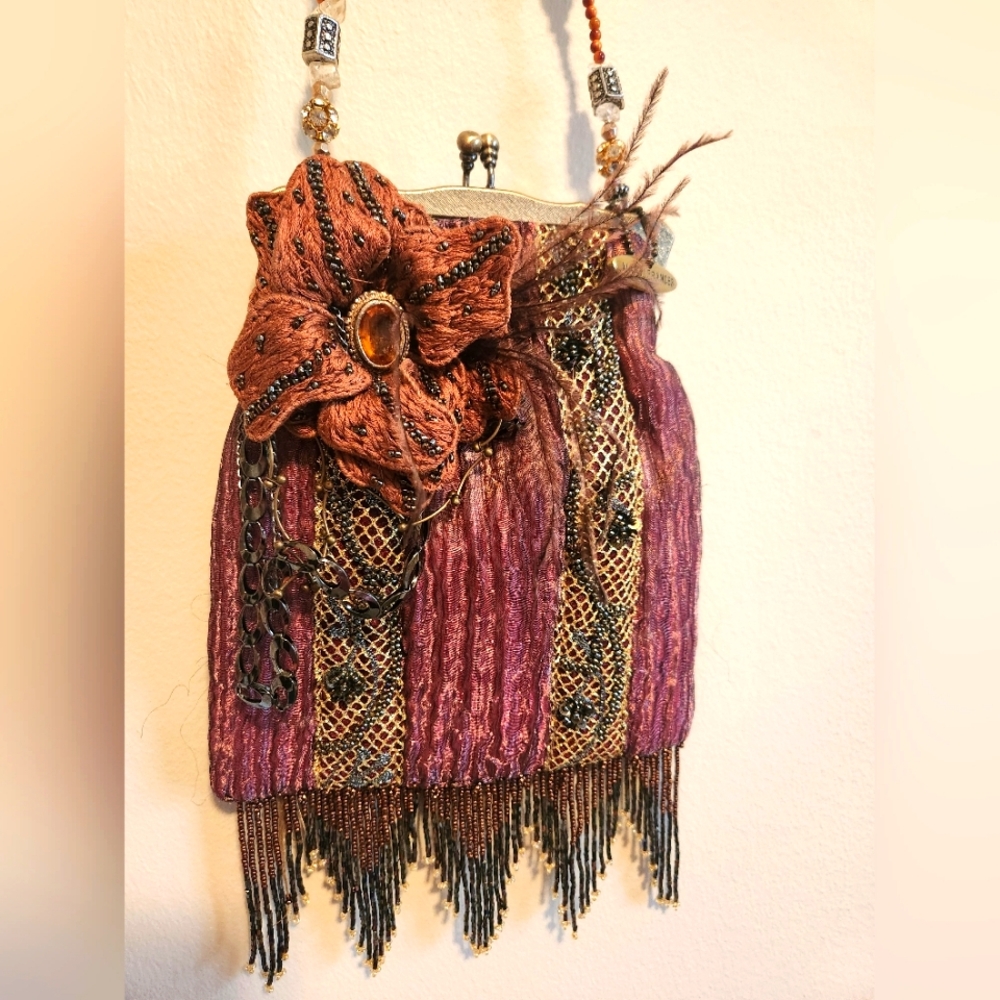 Mary Frances Unique Statement Beaded Purse
